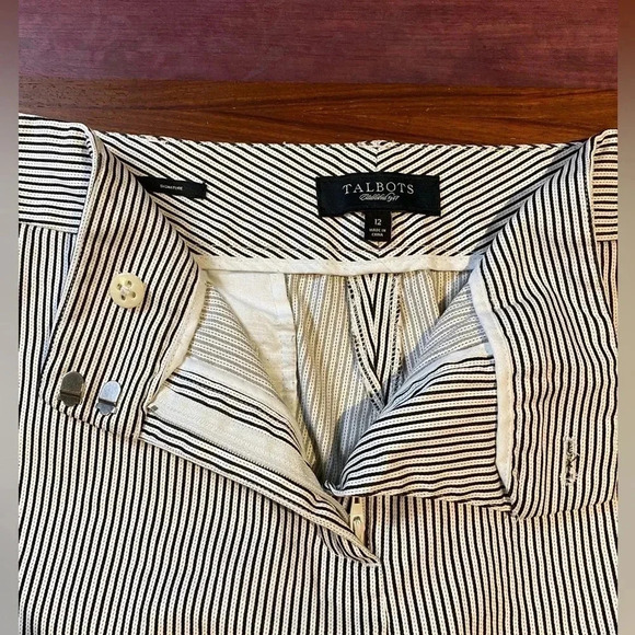 Talbots Signature Fit pinstripe capris, 12 - Picture 6 of 8